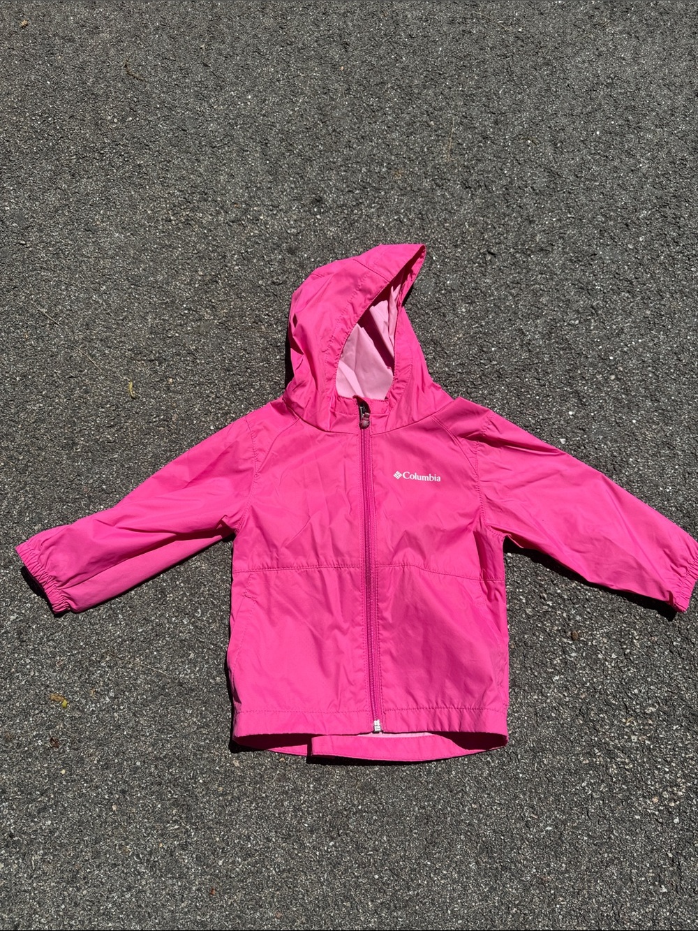 Columbia Kids Pink Hooded Raincoat